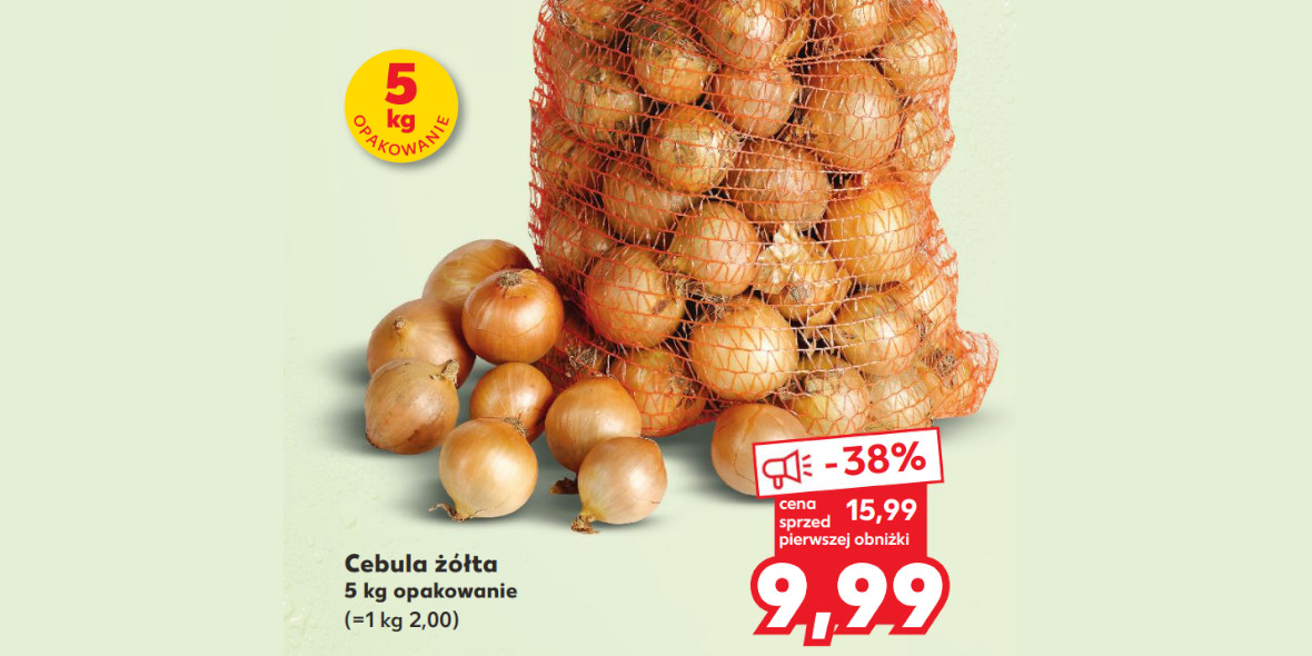 Kaufland: -38% na cebulę żółtą 22.02.2024