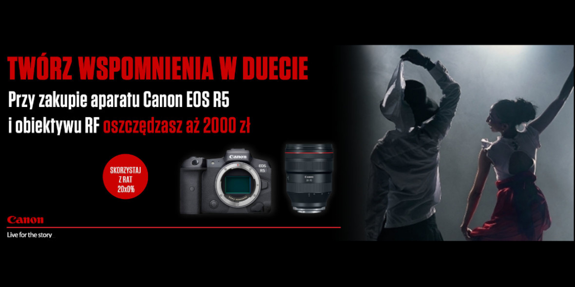 FotoForma: -2000 zł na obiektyw przy zakupie aparatu Canon EOS R5