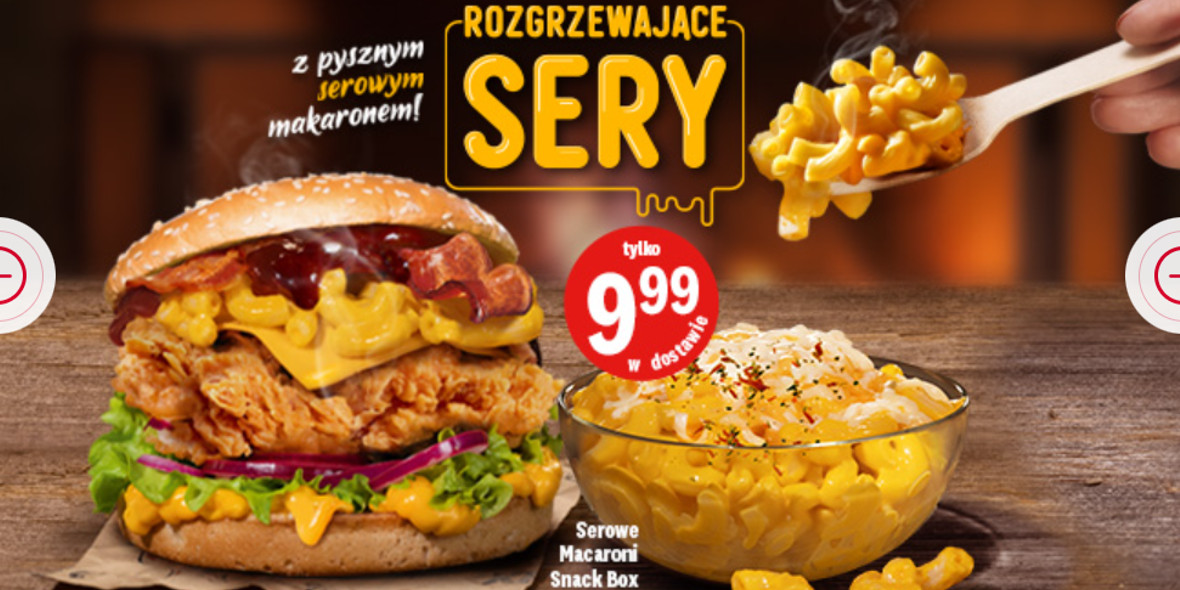 KFC: Od 9,99 zł za rozgrzewające sery w KFC 09.01.2024