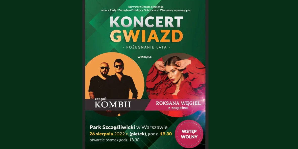 Goodie:  Koncert Pożegnanie Lata na OCHOCIE 2022 26.08.2022