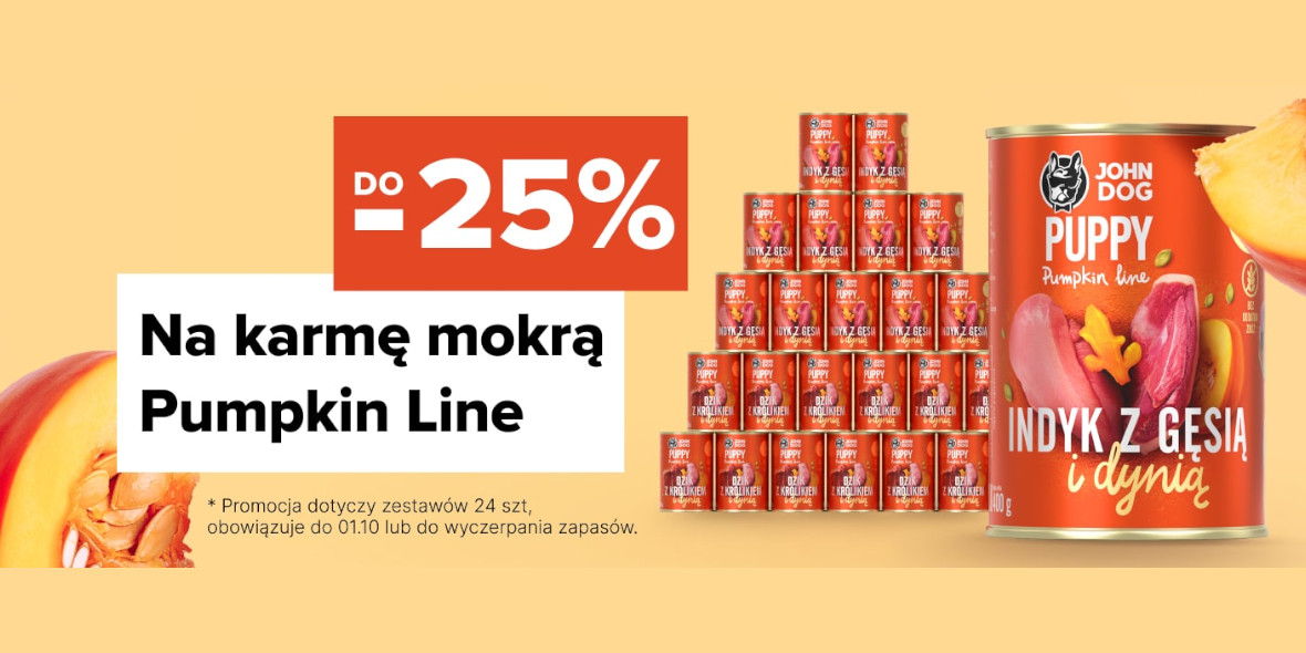 Johndog.pl: -25% na karmę Pumpkin Line