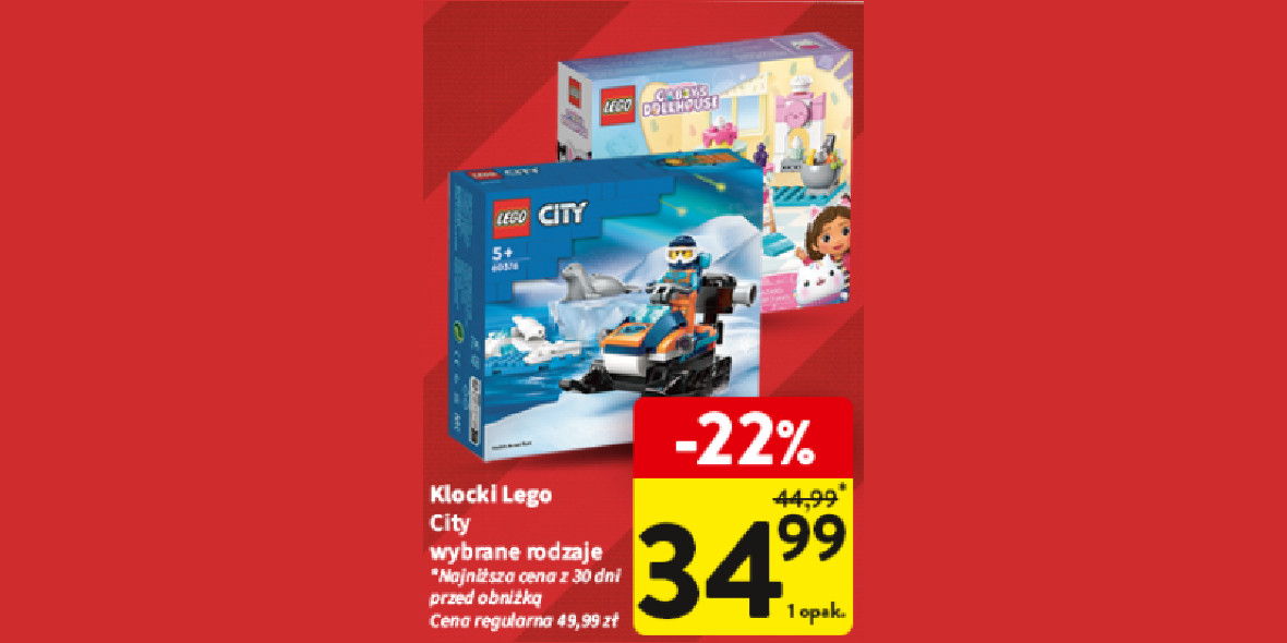 Intermarche: -22% na klocki Lego City 30.11.2023