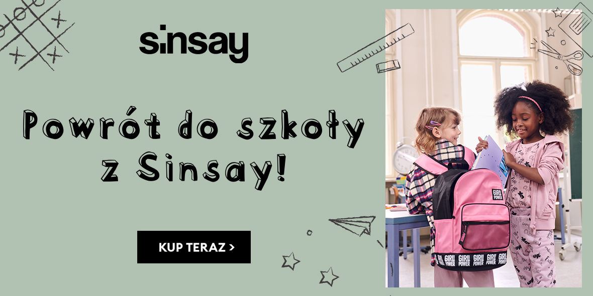 Sinsay:  Kolekcja "Back to School" 29.07.2022