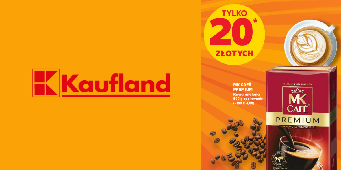 Kaufland: 20 zł za kawę mieloną MK CAFÉ  PREMIUM 28.09.2023