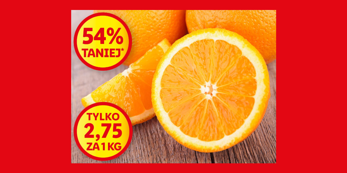 Lidl: -54% na słodkie pomarańcze 17.01.2022