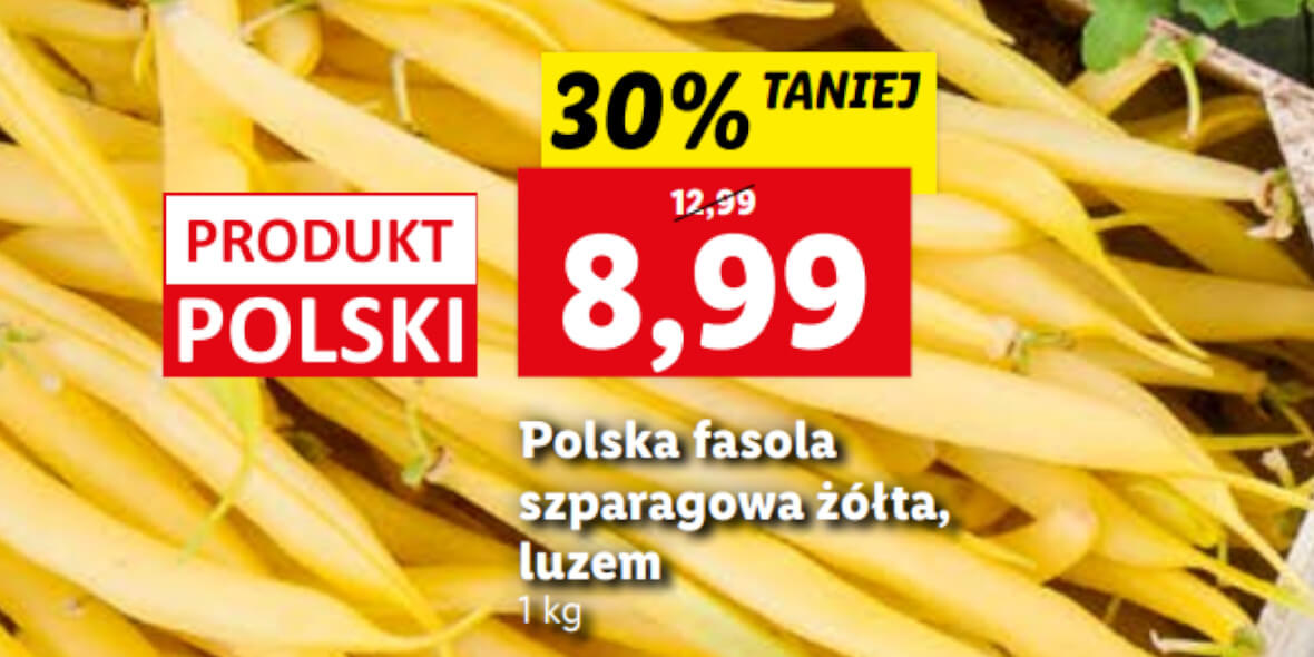 Lidl: -30% na fasolkę szparagową żółtą 03.10.2022
