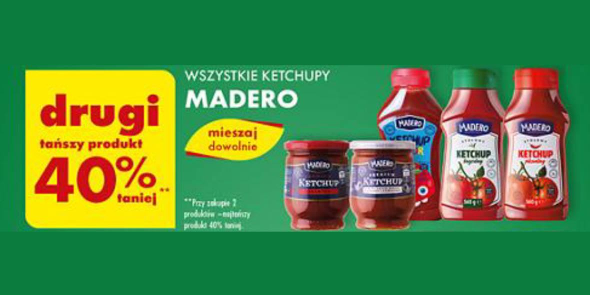 Biedronka: -40% na wszystkie ketchupy Madero 27.02.2024