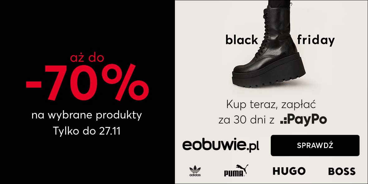 eobuwie.pl: Do -70% na Black Friday