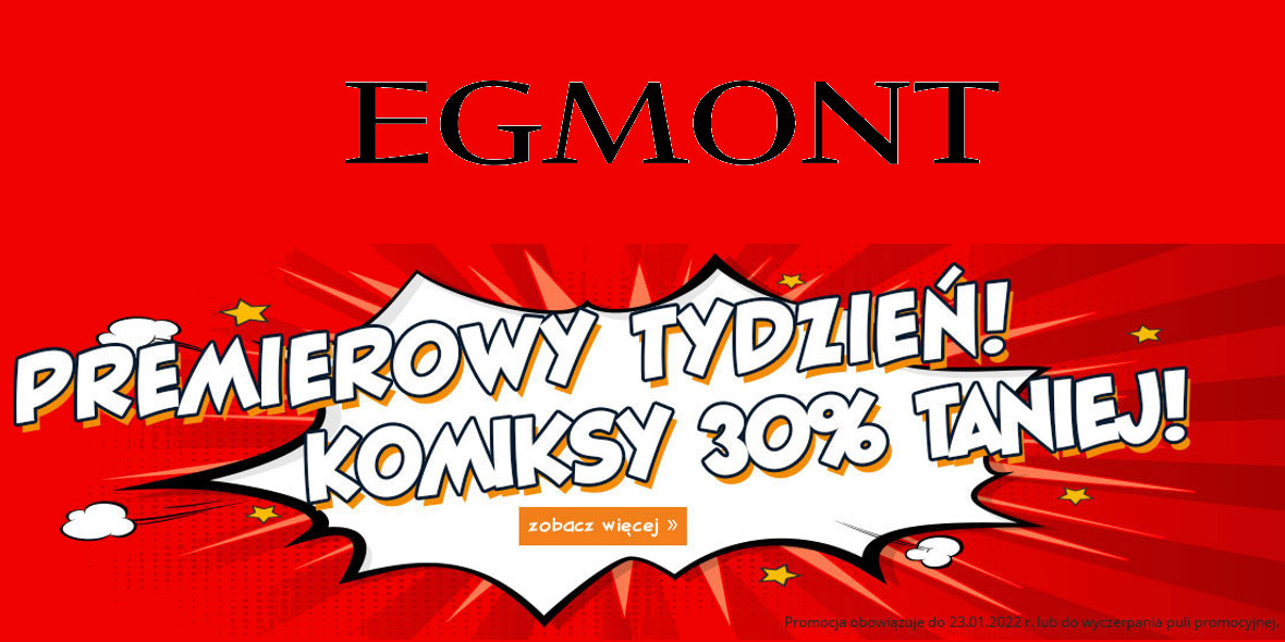 Egmont.pl: -30% na komiksy 17.01.2022