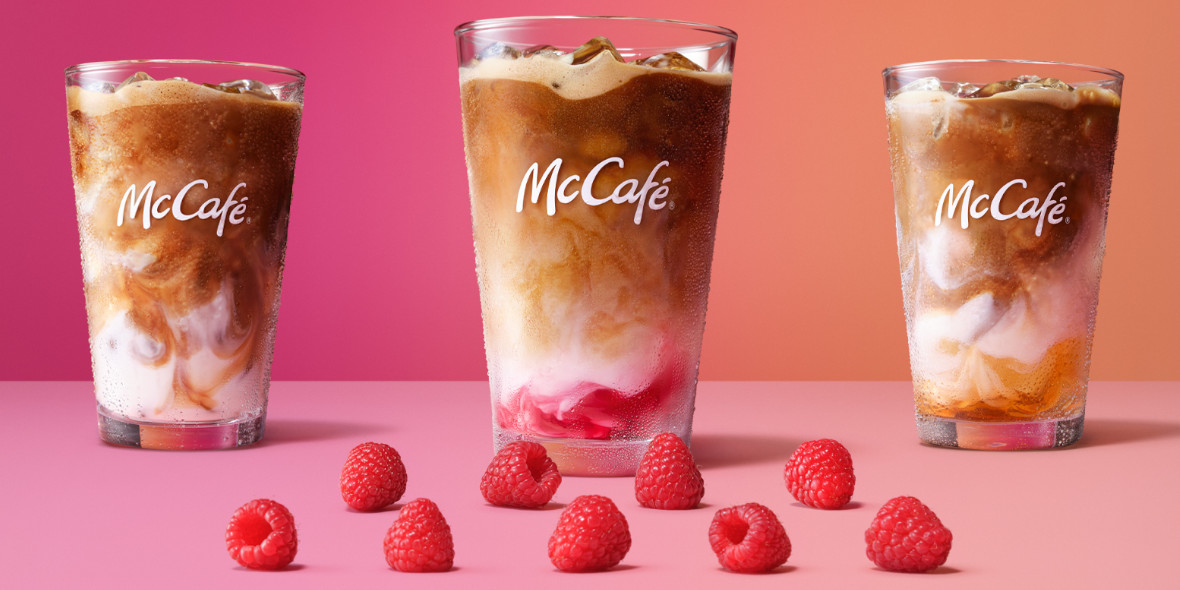 McDonald's:  Iced Raspberry & White Choco Latte 24.04.2024