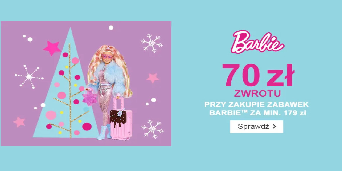 Smyk: -70 zł za zabawki Barbie 28.11.2023