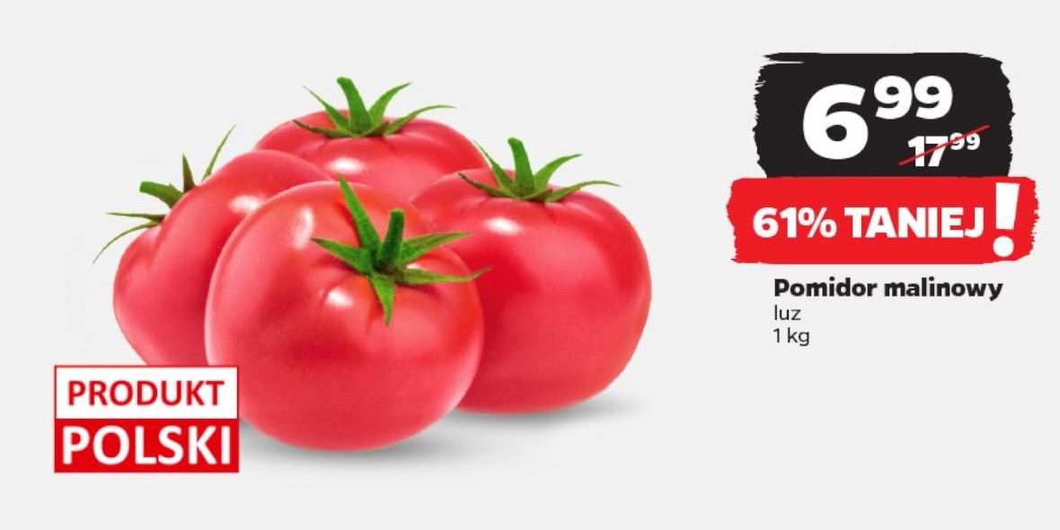 Netto: -61% na polskie pomidory malinowe 20.05.2024