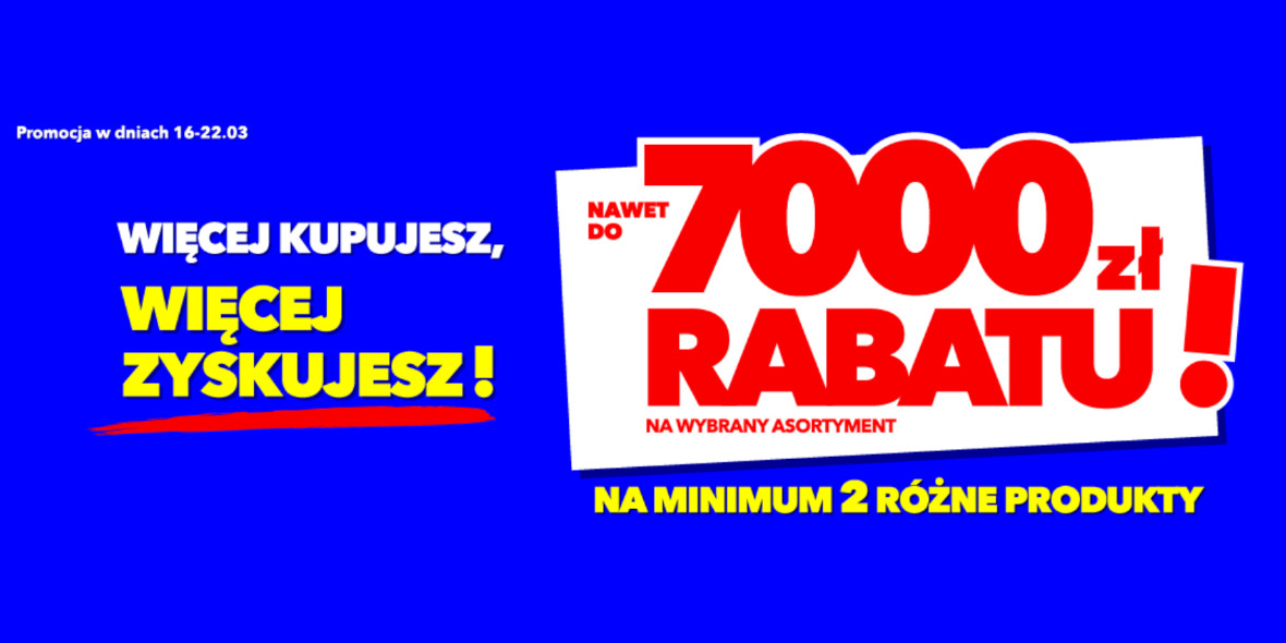 RTV EURO AGD: Do -7000 zł na minimum 2 różne produkty