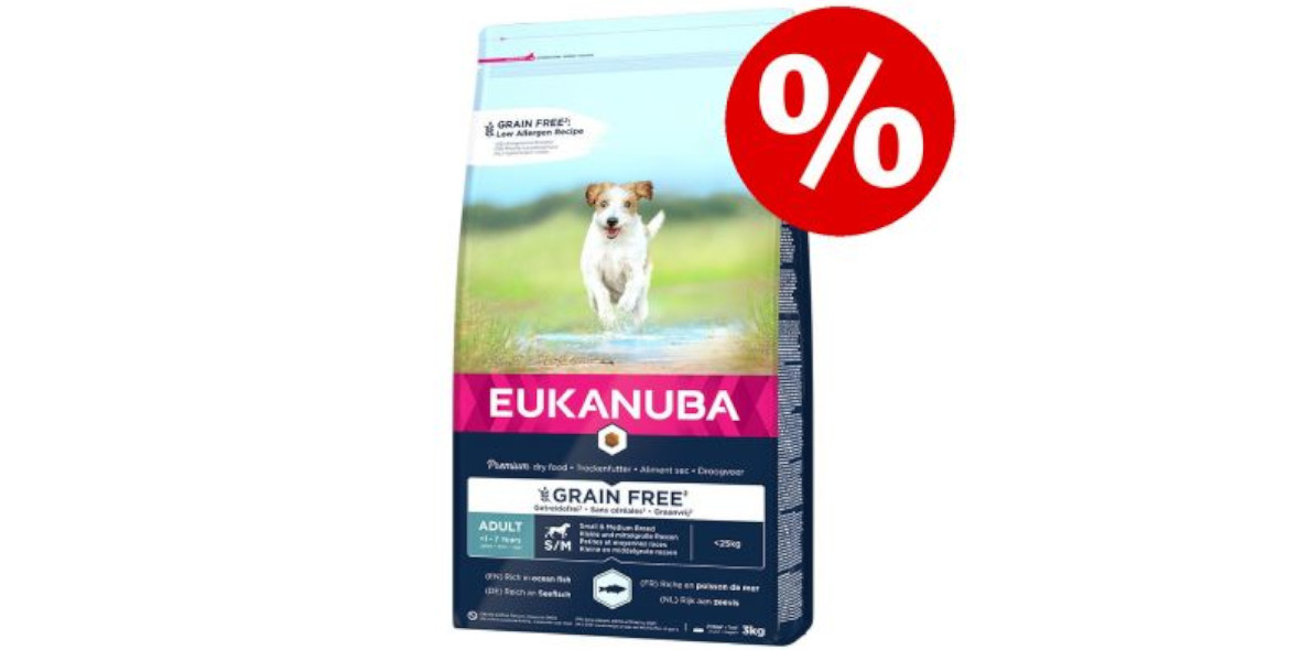 zooplus: -15% na suchą karmę Eukanuba Grain Free 29.03.2023