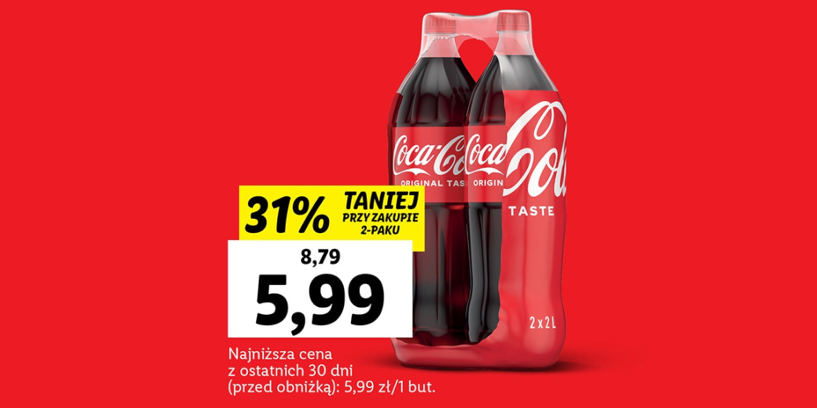 Lidl: -31% na napój Coca-Cola 30.01.2023