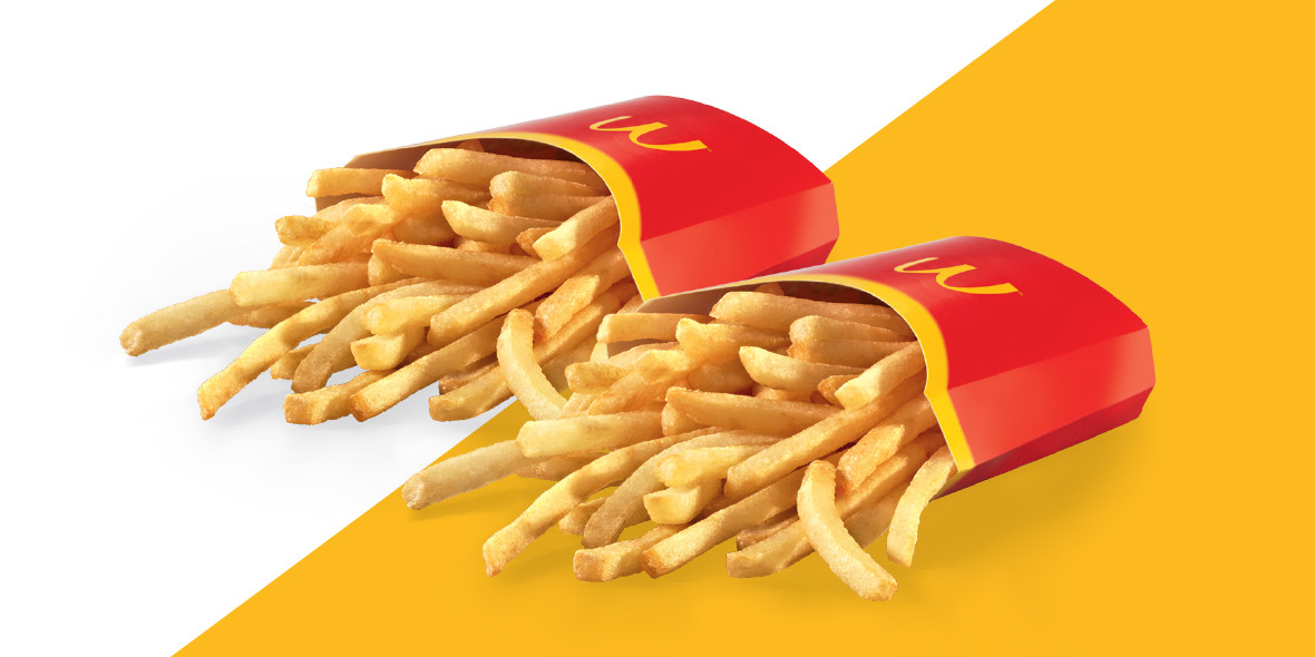 McDonald's: 8,50 zł za 2 x Duże Frytki 16.09.2021