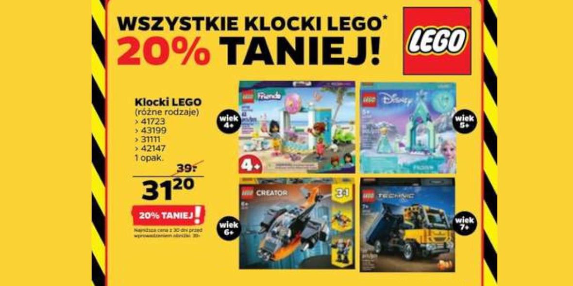 Netto: -20% na wszystkie zestawy Klocków LEGO 29.05.2023