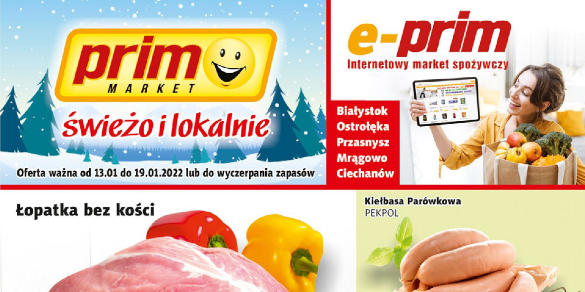 PRIM MARKET: Gazetka PRIM MARKET od 13.12. 2022-01-13