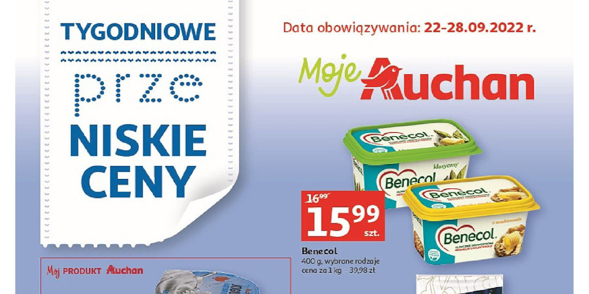 Auchan: Gazetka Auchan - Moje Auchan do 28.09. 2022-09-22