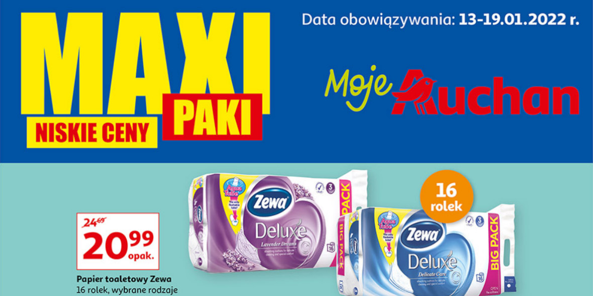 Auchan: Gazetka Auchan - maxi paki 2022-01-13