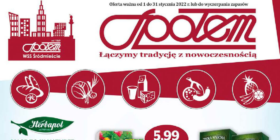 Społem Sp z o.o.: Gazetka Społem Sp z o.o. 2022-01-01